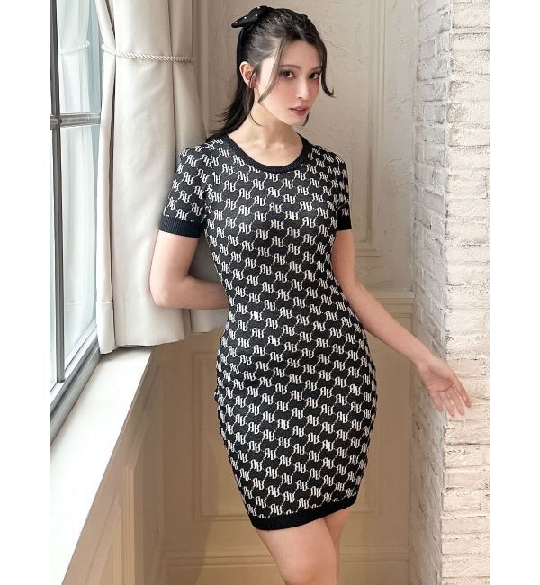 RESEXXY「ラメジャガードミニニットワンピース」|ワンピース|