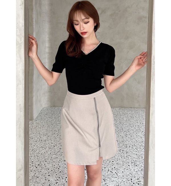 RESEXXY「ハイウエスト台形ミニスカート」|スカート|