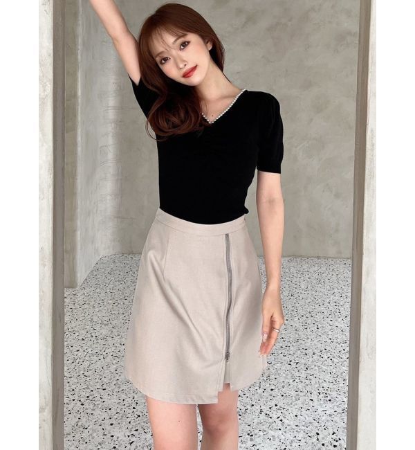 RESEXXY「ハイウエスト台形ミニスカート」|スカート|