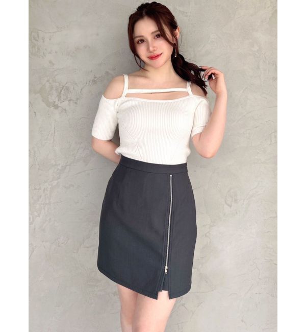 RESEXXY「ハイウエスト台形ミニスカート」|スカート|