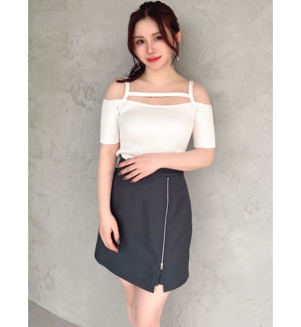 RESEXXY「ハイウエスト台形ミニスカート」|スカート|