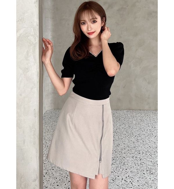 RESEXXY「ハイウエスト台形ミニスカート」|スカート|