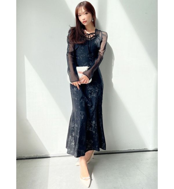 RESEXXY「シアーフラワーマーメイドワンピース」|ワンピース|