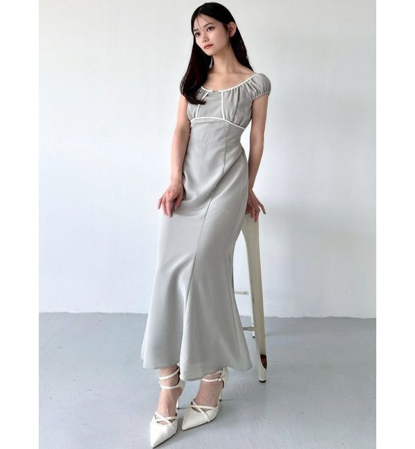 RESEXXY「バイカラーパイピングマーメイドワンピース」|ワンピース|