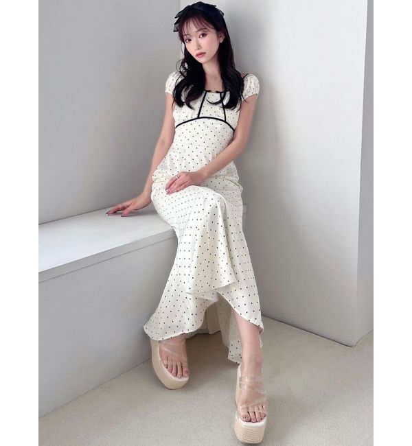 RESEXXY「バイカラーパイピングマーメイドワンピース」|ワンピース|