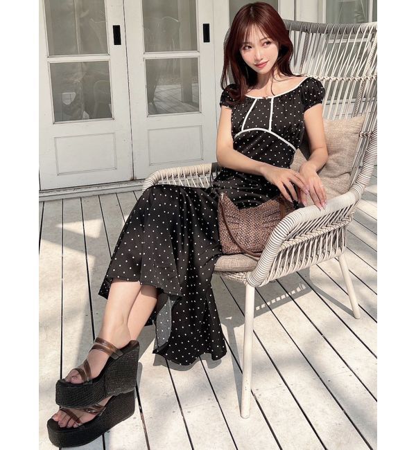 RESEXXY「バイカラーパイピングマーメイドワンピース」|ワンピース|