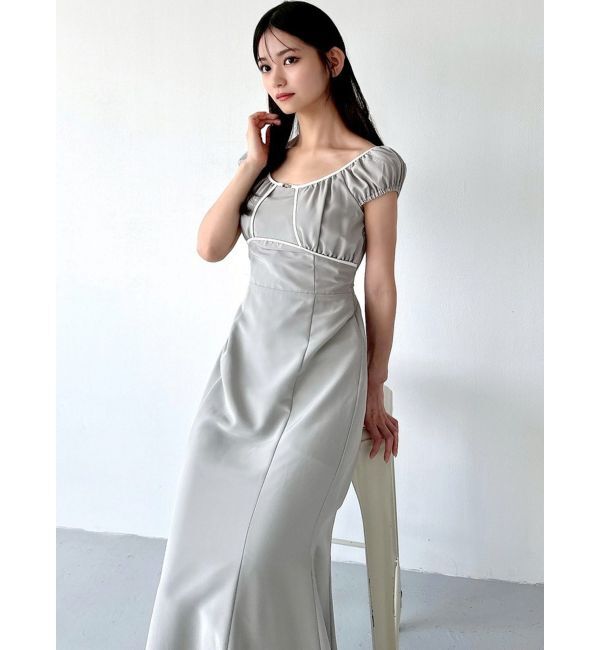 RESEXXY「バイカラーパイピングマーメイドワンピース」|ワンピース|