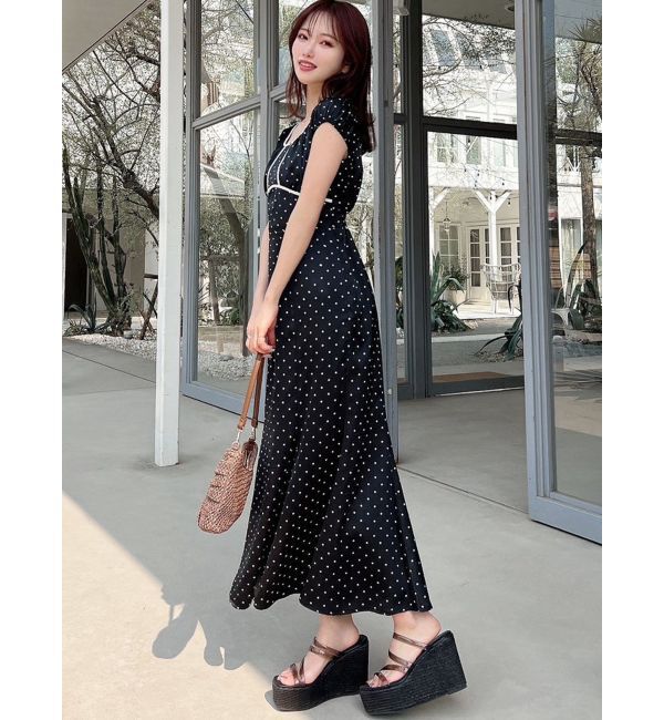 RESEXXY「バイカラーパイピングマーメイドワンピース」|ワンピース|