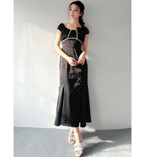 RESEXXY「バイカラーパイピングマーメイドワンピース」|ワンピース|