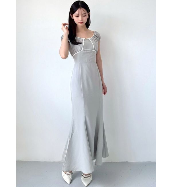 RESEXXY「バイカラーパイピングマーメイドワンピース」|ワンピース|