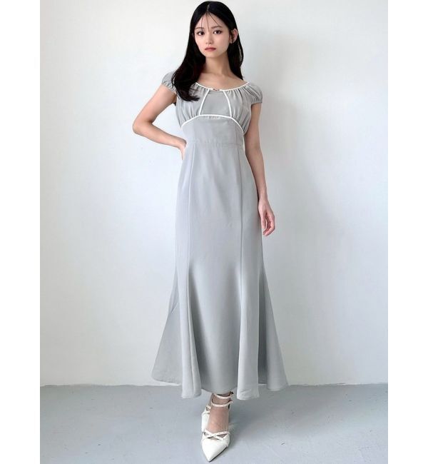 RESEXXY「バイカラーパイピングマーメイドワンピース」|ワンピース|