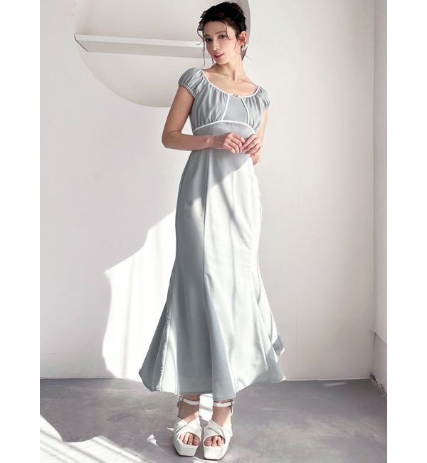 RESEXXY「バイカラーパイピングマーメイドワンピース」|ワンピース|