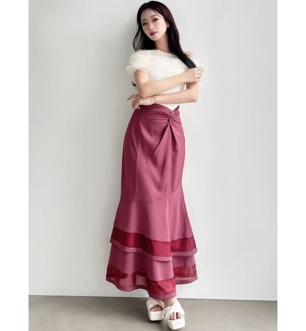 RESEXXY「シアーコンビオフショルニット」|ニット・セーター|