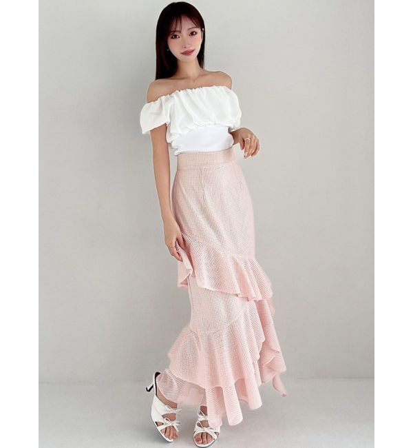 RESEXXY「シアードッキングオフショルトップス」|Tシャツ・カットソー|