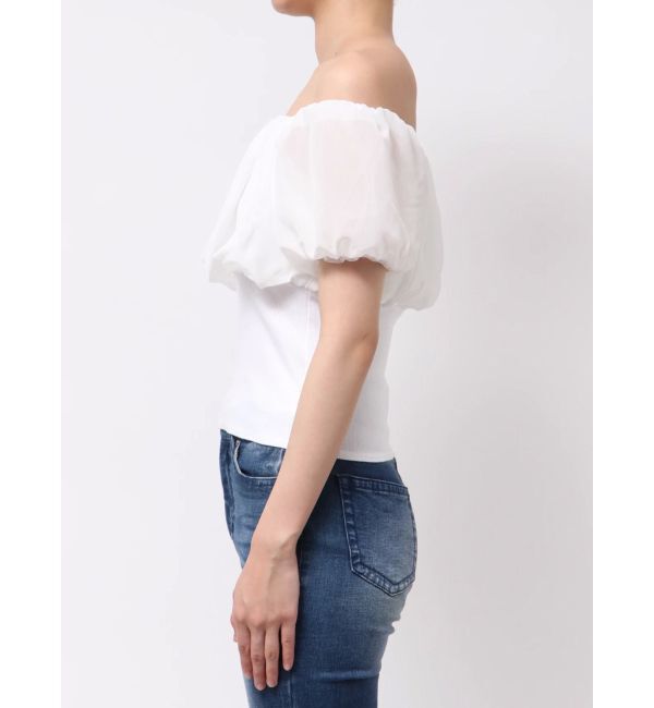 RESEXXY「シアードッキングオフショルトップス」|Tシャツ・カットソー|