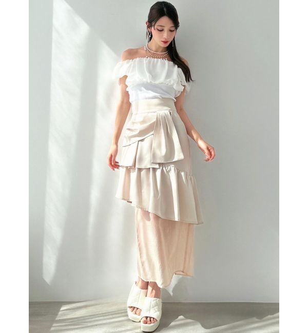 RESEXXY「シアードッキングオフショルトップス」|Tシャツ・カットソー|