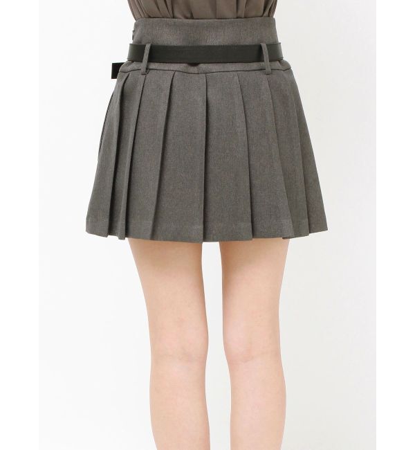 RESEXXY「ローウエストベルトプリーツミニスカート」|スカート|