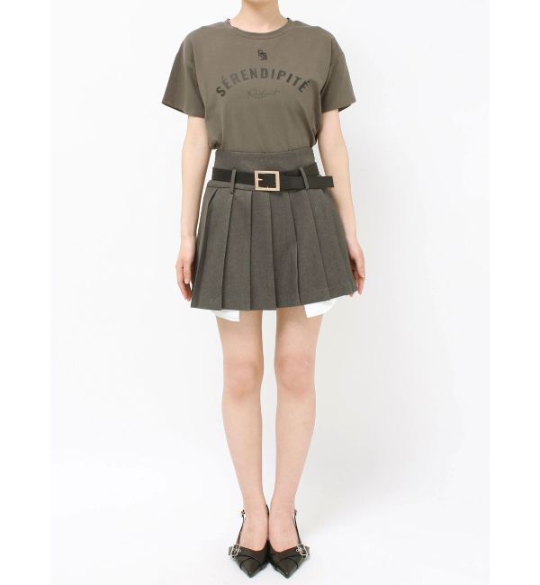 RESEXXY「ローウエストベルトプリーツミニスカート」|スカート|