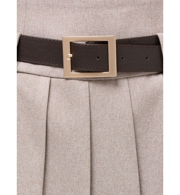 RESEXXY「ローウエストベルトプリーツミニスカート」|スカート|