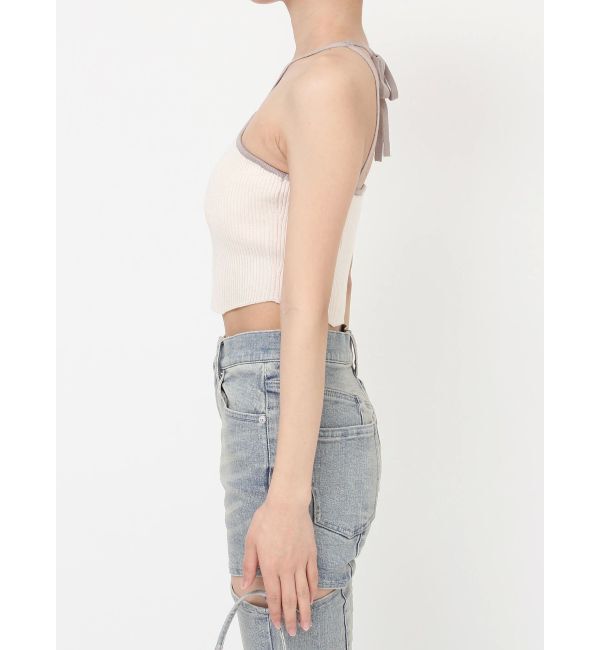 RESEXXY「アメスリクロップドニットトップス」|キャミソール|