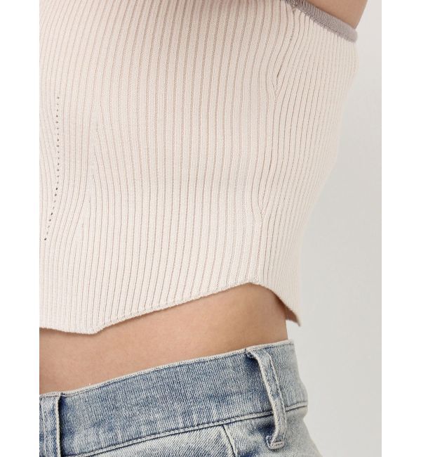RESEXXY「アメスリクロップドニットトップス」|キャミソール|