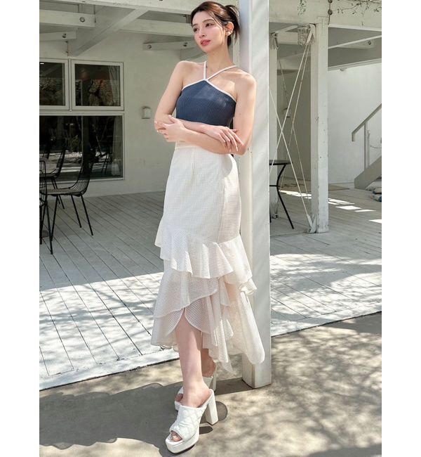 RESEXXY「アメスリクロップドニットトップス」|キャミソール|