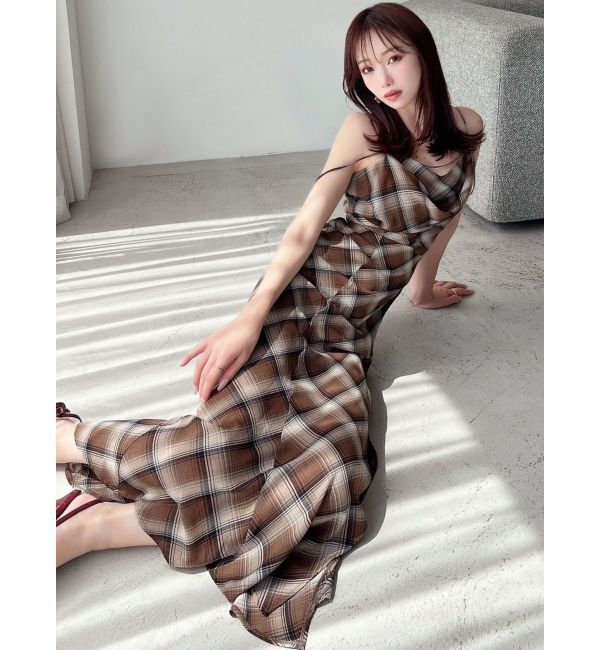 RESEXXY「ドレープストリングキャミワンピース」|ワンピース|