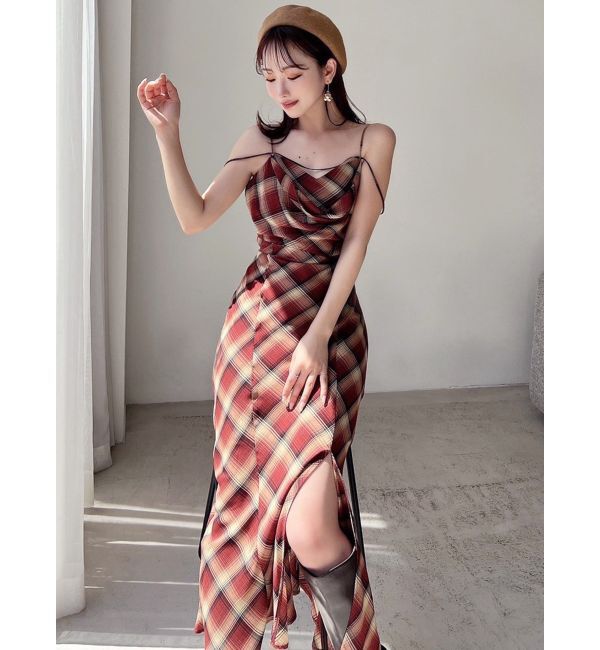 RESEXXY「ドレープストリングキャミワンピース」|ワンピース|