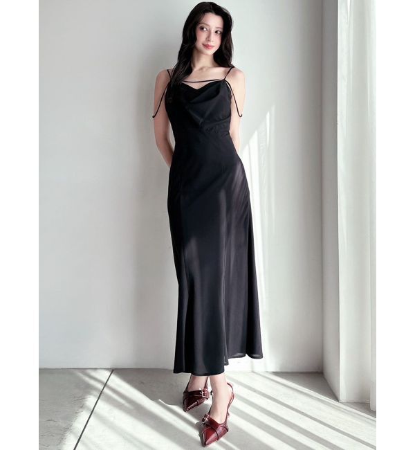 RESEXXY「ドレープストリングキャミワンピース」|ワンピース|