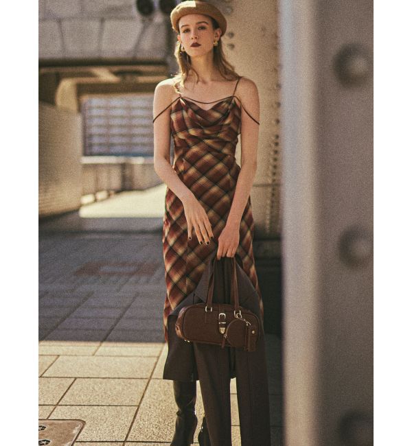 RESEXXY「ドレープストリングキャミワンピース」|ワンピース|