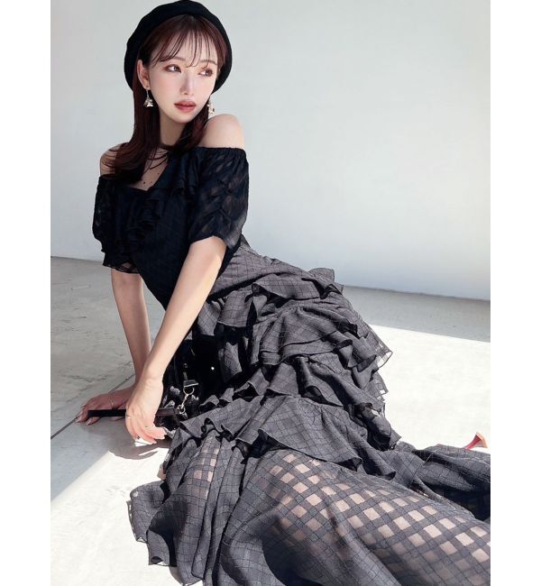 RESEXXY「ヘムラッフルアシメワンピース」|ワンピース|