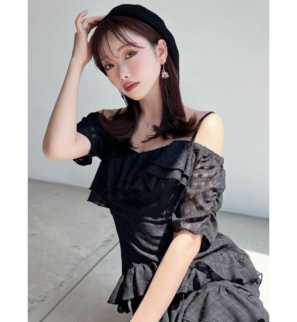 RESEXXY「ヘムラッフルアシメワンピース」|ワンピース|