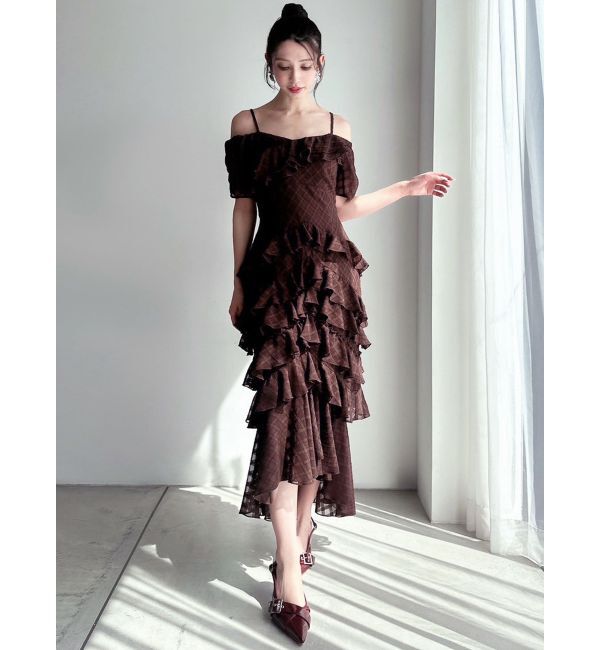 RESEXXY「ヘムラッフルアシメワンピース」|ワンピース|