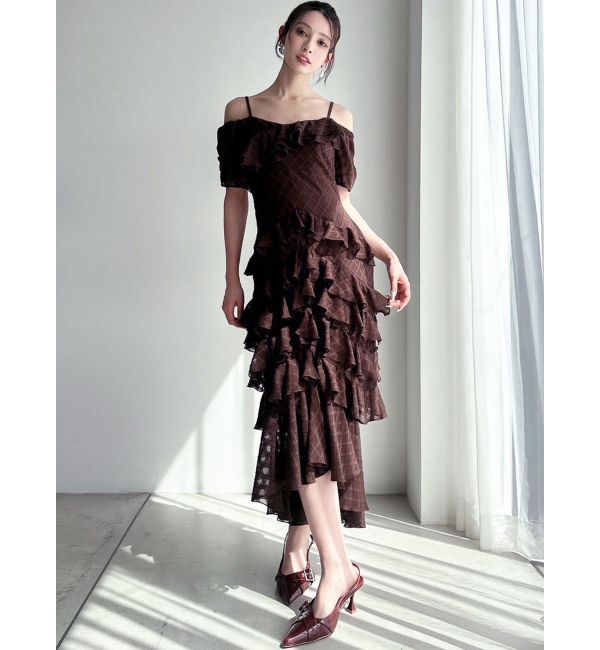 RESEXXY「ヘムラッフルアシメワンピース」|ワンピース|