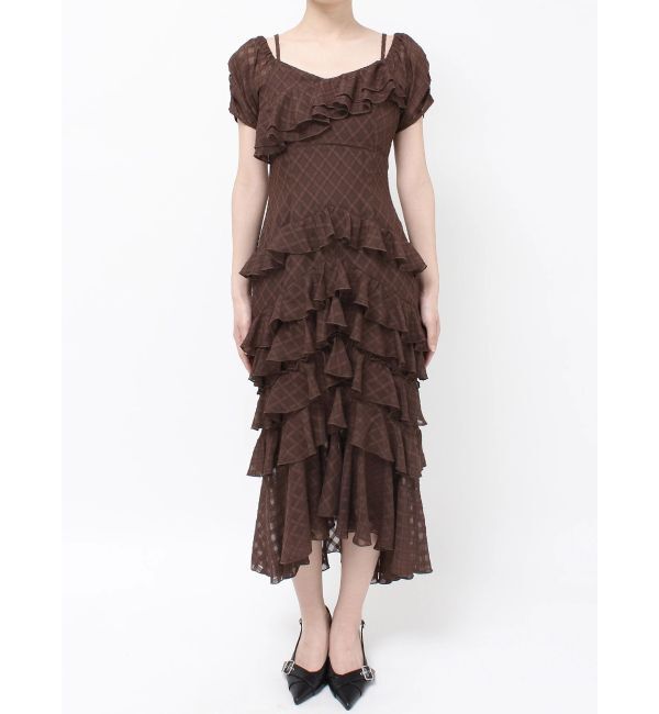 RESEXXY「ヘムラッフルアシメワンピース」|ワンピース|