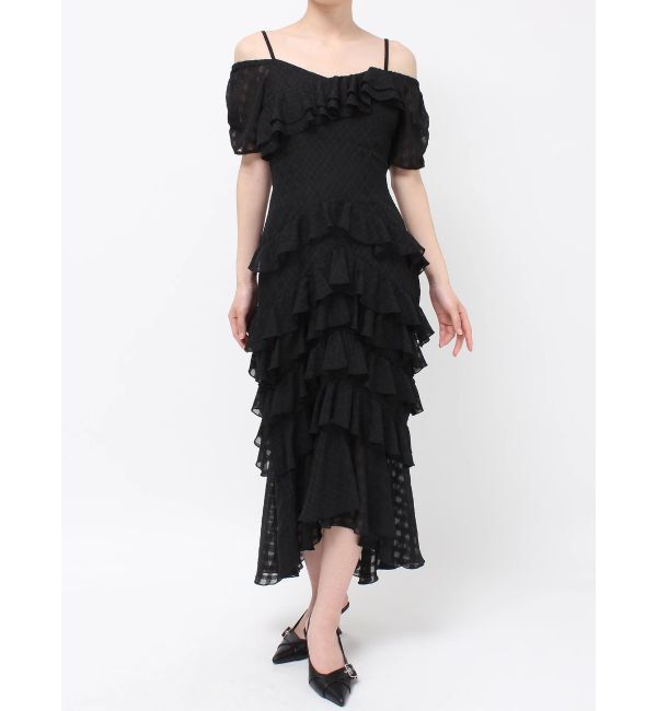 RESEXXY「ヘムラッフルアシメワンピース」|ワンピース|