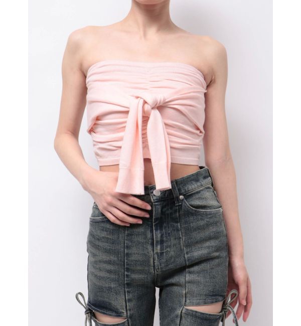 RESEXXY「スリーブツイストベアニット」|キャミソール|