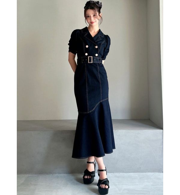 RESEXXY「ステッチデザインマーメイドワンピース」|ワンピース|