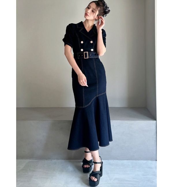 RESEXXY「ステッチデザインマーメイドワンピース」|ワンピース|