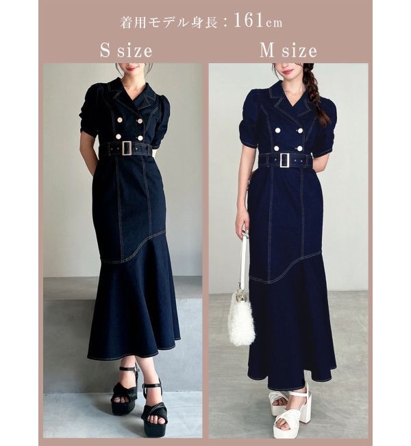 RESEXXY「ステッチデザインマーメイドワンピース」|ワンピース|