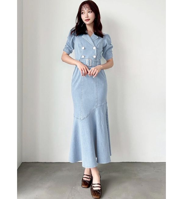 RESEXXY「ステッチデザインマーメイドワンピース」|ワンピース|