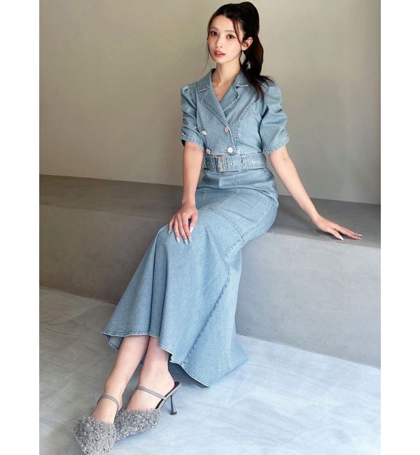 RESEXXY「ステッチデザインマーメイドワンピース」|ワンピース|