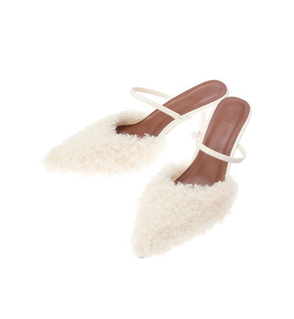 RESEXXY「フェイクカールファーポインテッドトゥパンプス」|パンプス|