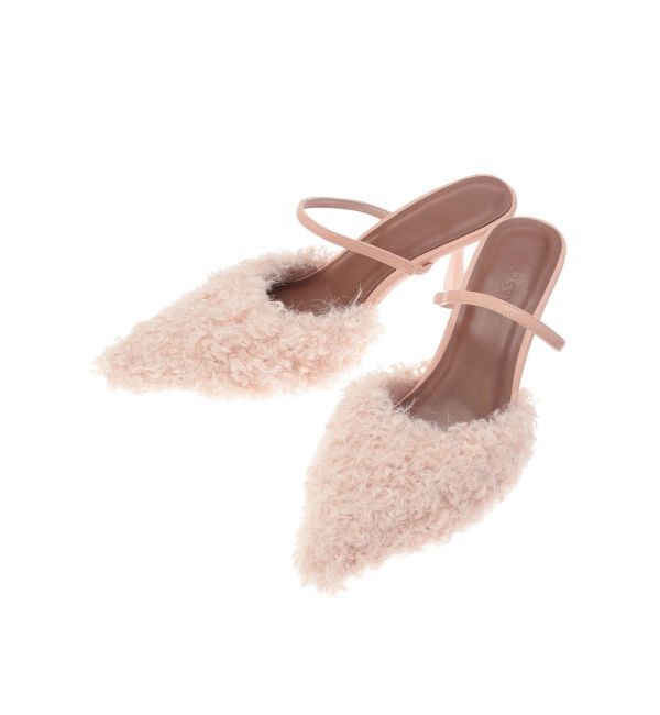 RESEXXY「フェイクカールファーポインテッドトゥパンプス」|パンプス|