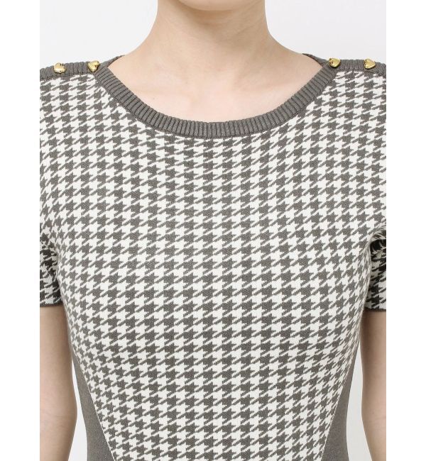 RESEXXY「ハウンドトゥースミニニットワンピース」|ワンピース|