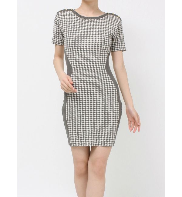 RESEXXY「ハウンドトゥースミニニットワンピース」|ワンピース|