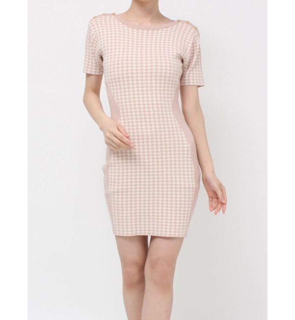 RESEXXY「ハウンドトゥースミニニットワンピース」|ワンピース|