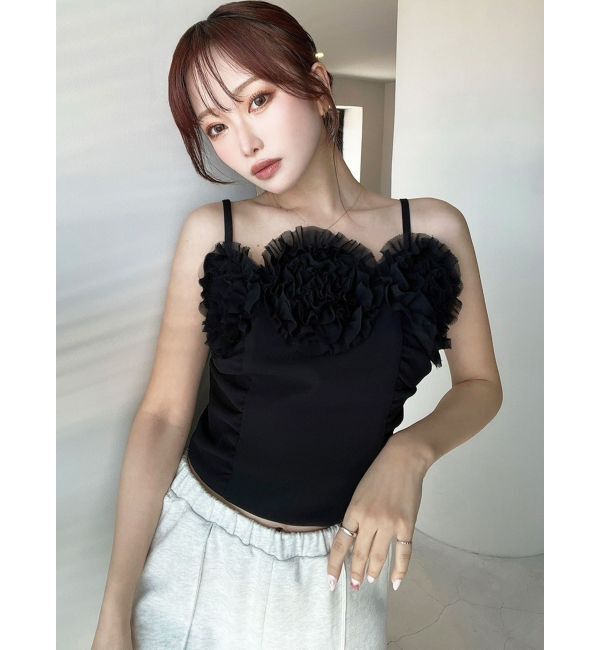 RESEXXY「コサージュキャミトップス」|キャミソール|