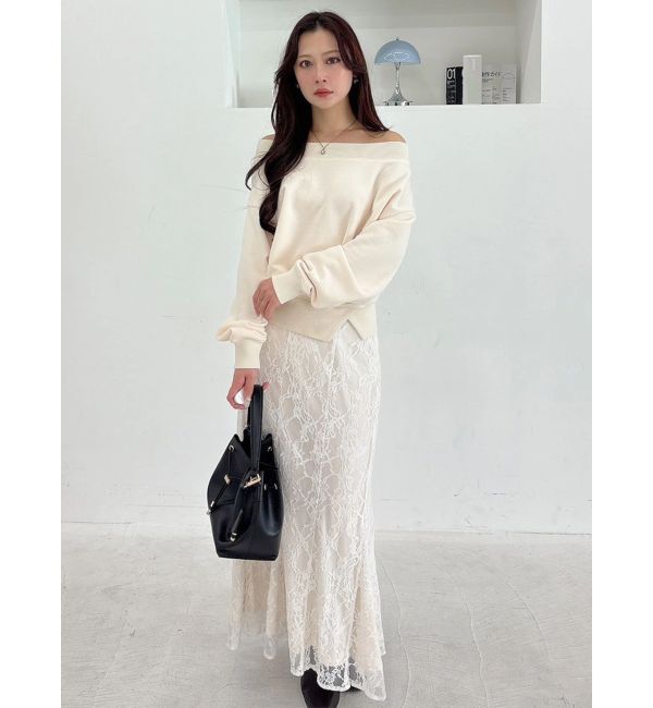 MERCURYDUO「レースマーメイドスカート」|スカート|