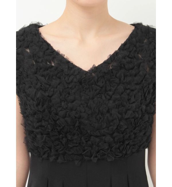 MERCURYDUO「チュールフリルドッキングロンパース」|ドレス|